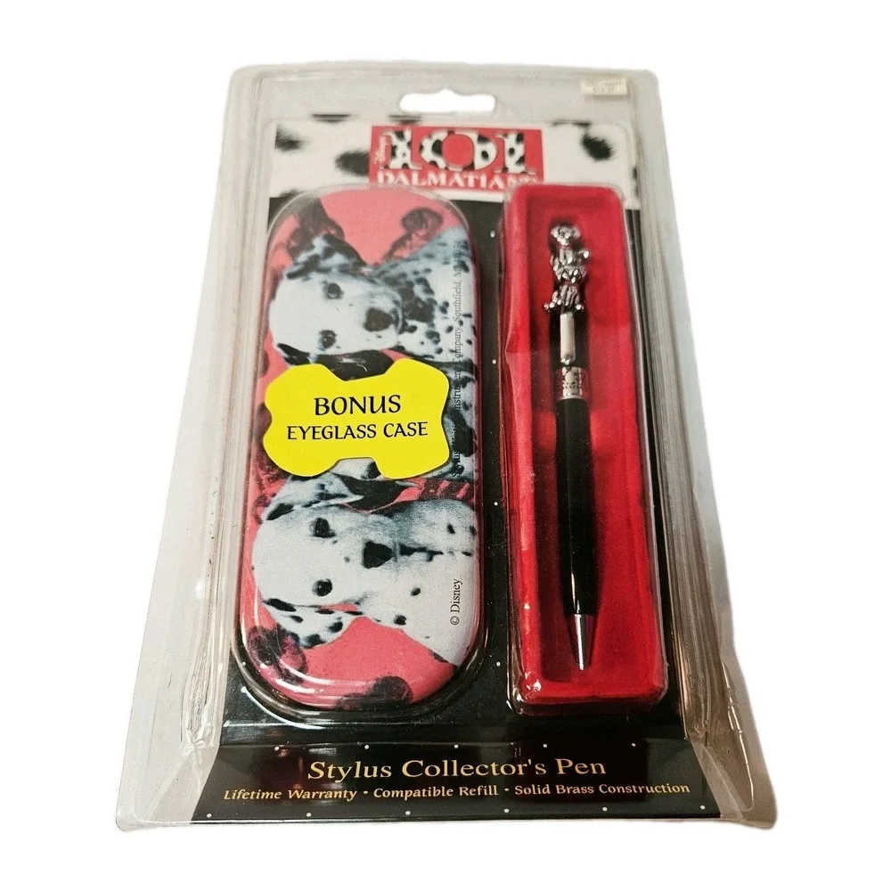 Disney 101 Dalmatians Stylus Collector's Pen & Eyeglass Case, Pen Is Silver